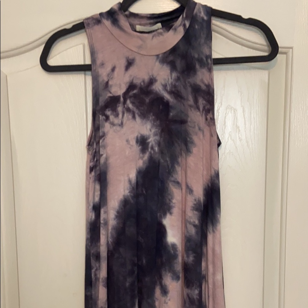 mini tye dye shift dress - Picture 2 of 5